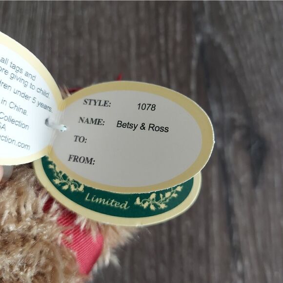 Betsy and Ross Bearington Collection 14" Plush Bear Patriotic Blue Red Outfit - Picture 4 of 5